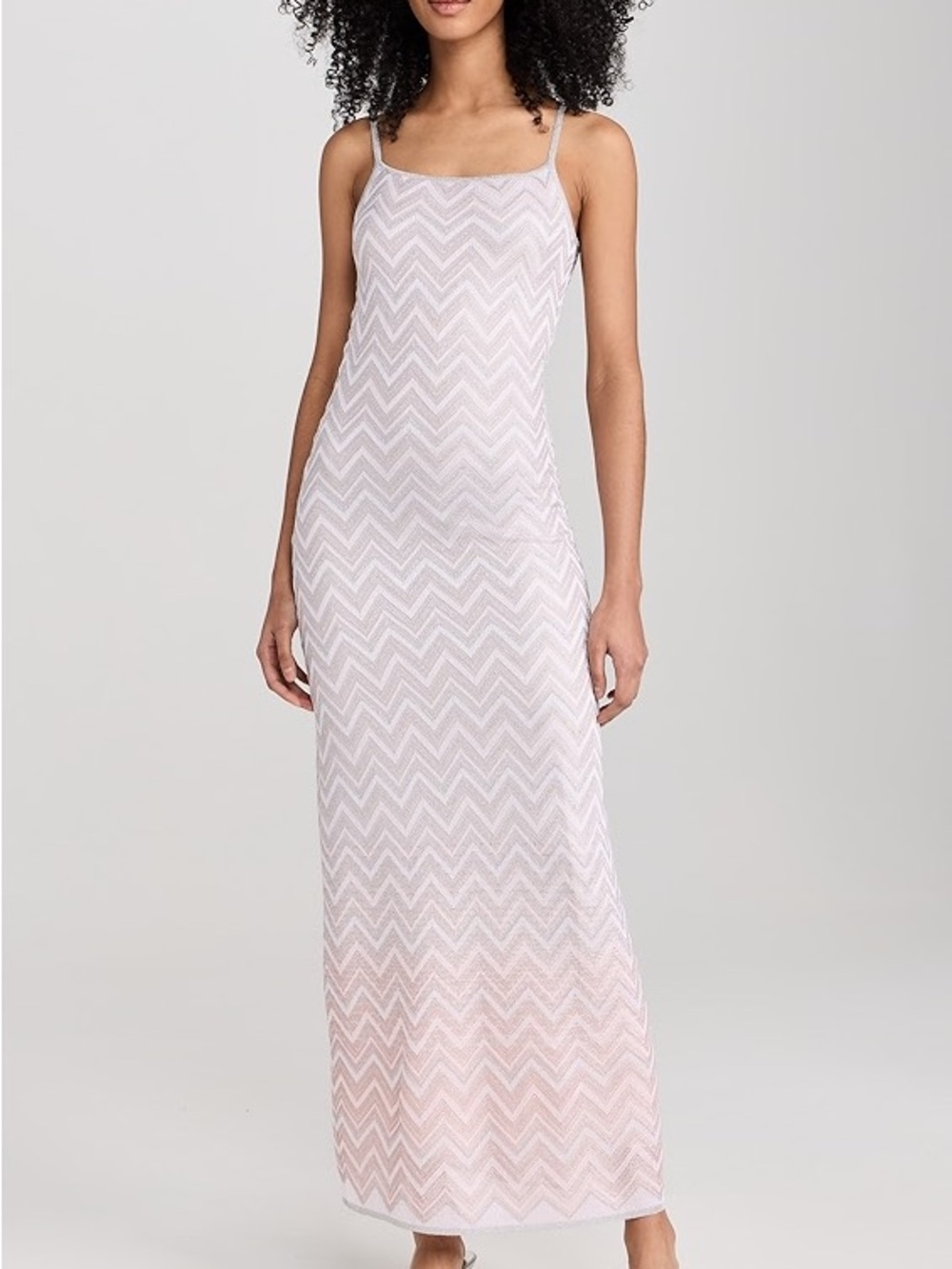 Missoni Nuanced Zig Zag Sleeveless Long Dress